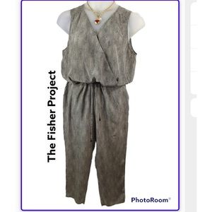 Eileen Fisher silk jumpsuit L